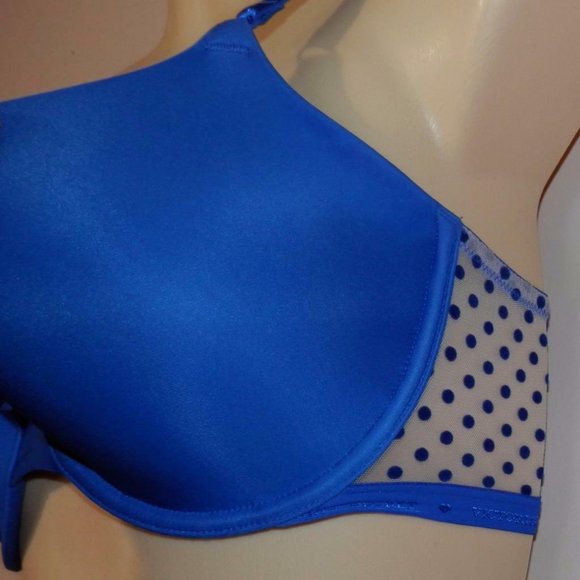 Victorias Secret 32DD Underwire Blue Demi Bra F170 - Picture 4 of 5